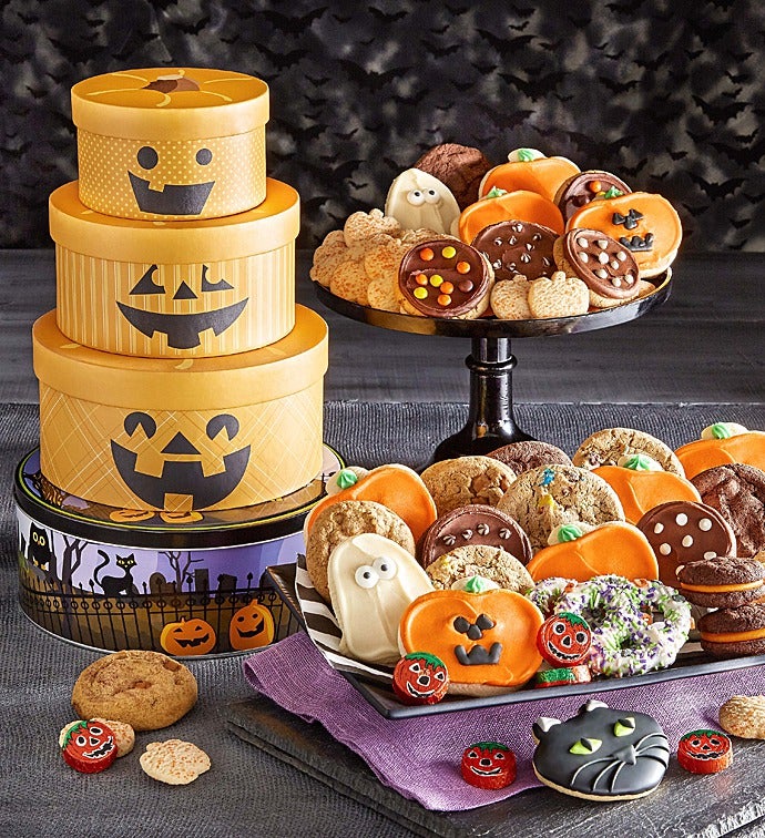 Jack O' Lantern Gift Tin Tower