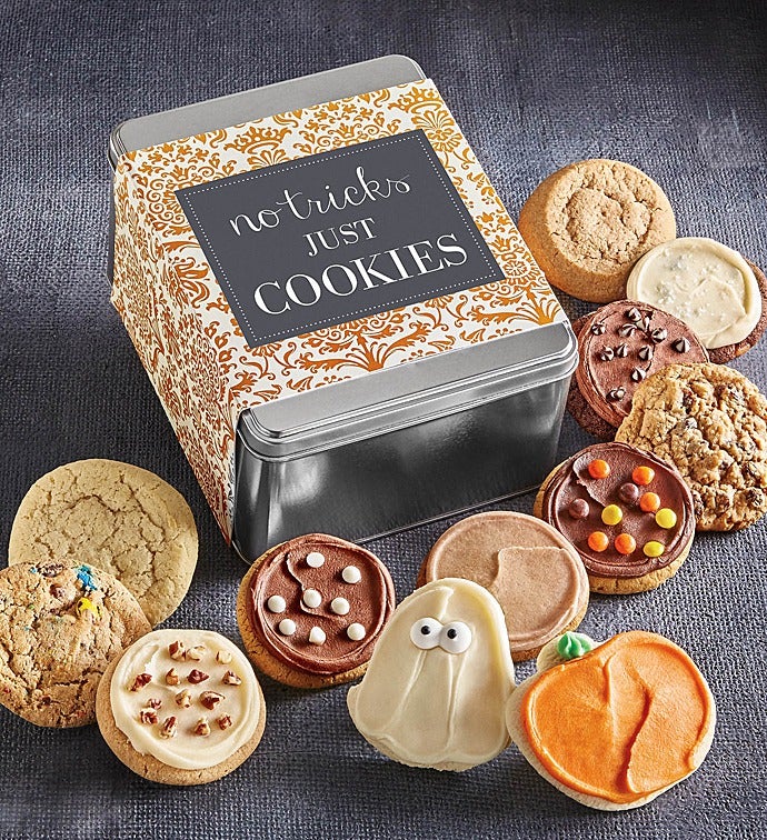 No Tricks, Just Cookies Gift Tin   Create Your Own