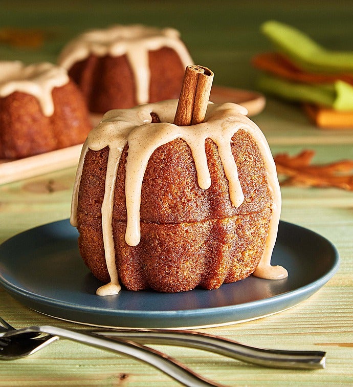 Pumpkin Mini Bundt Cakes   Set of Four