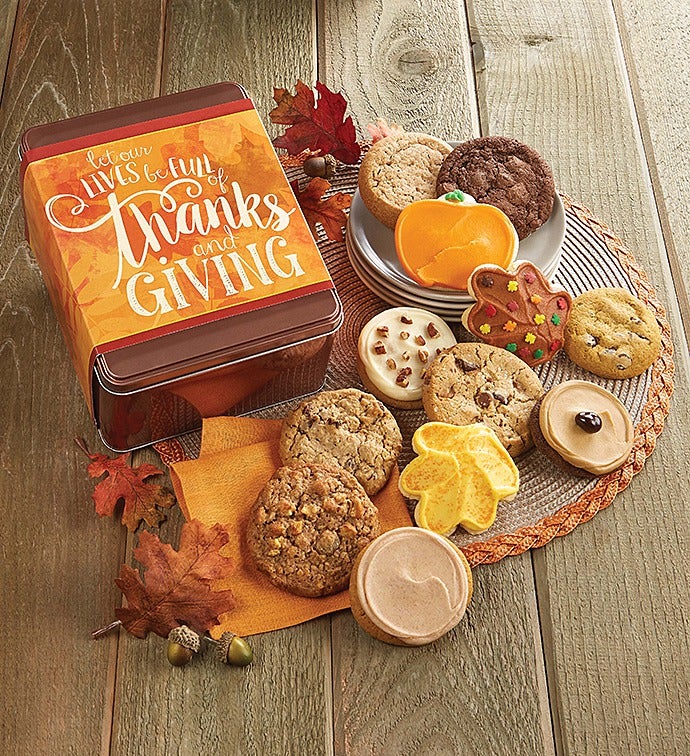 Create Your Own Let Our Lives Be Full of Thanks Fall Gift Tin