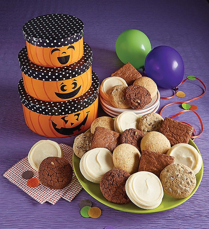 Gluten Free Jack O' Lantern Gift Tower