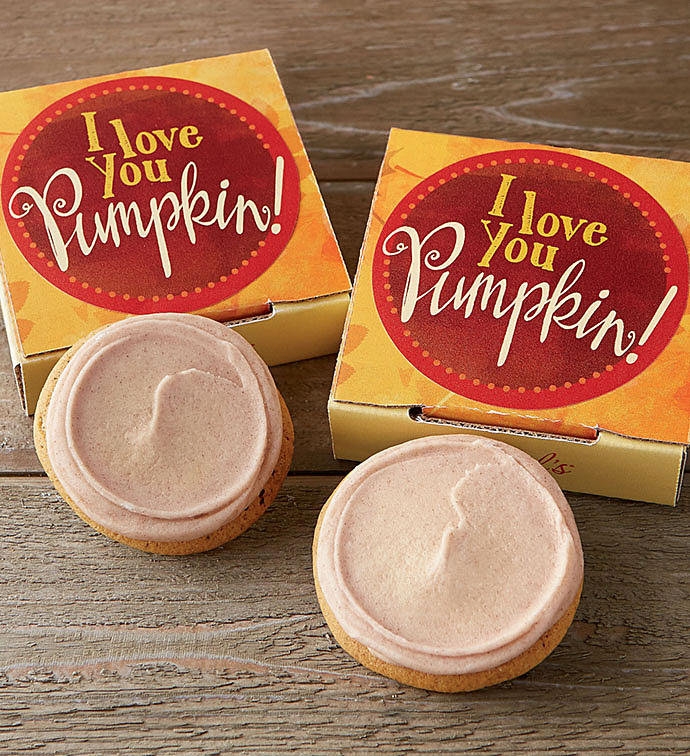I Love You Pumpkin Cookie Card