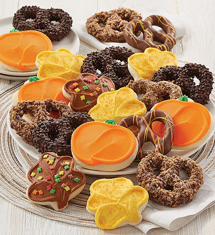 Fall Cookie and Pretzel Gift