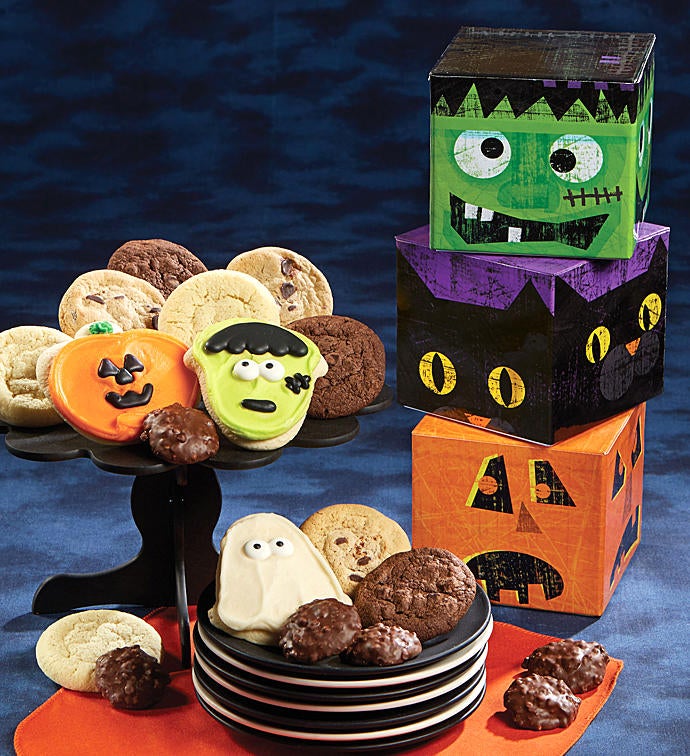 Stacked Halloween Gift Tower