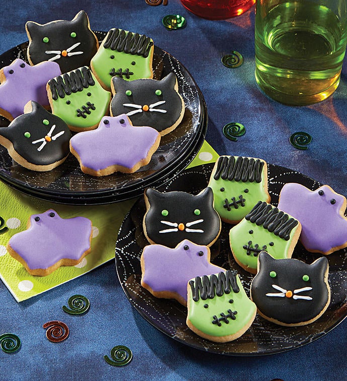Mini Halloween Crunchy Sugar Cookies
