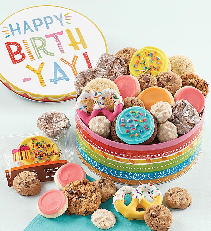 Musical Birthday Gift Tin Treats Assortment