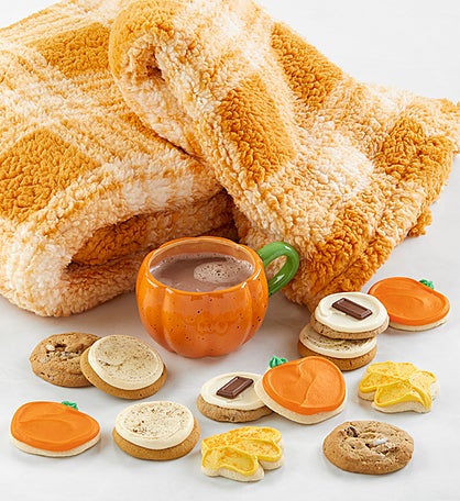 Cozy Fall Blanket & Mug Gift Set