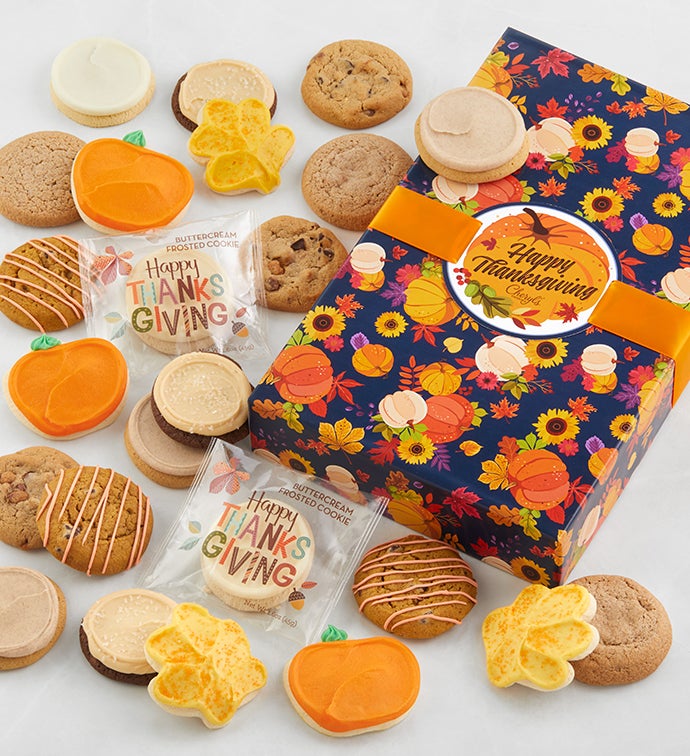 Thanksgiving Cookie Gift Box 24 Cookies