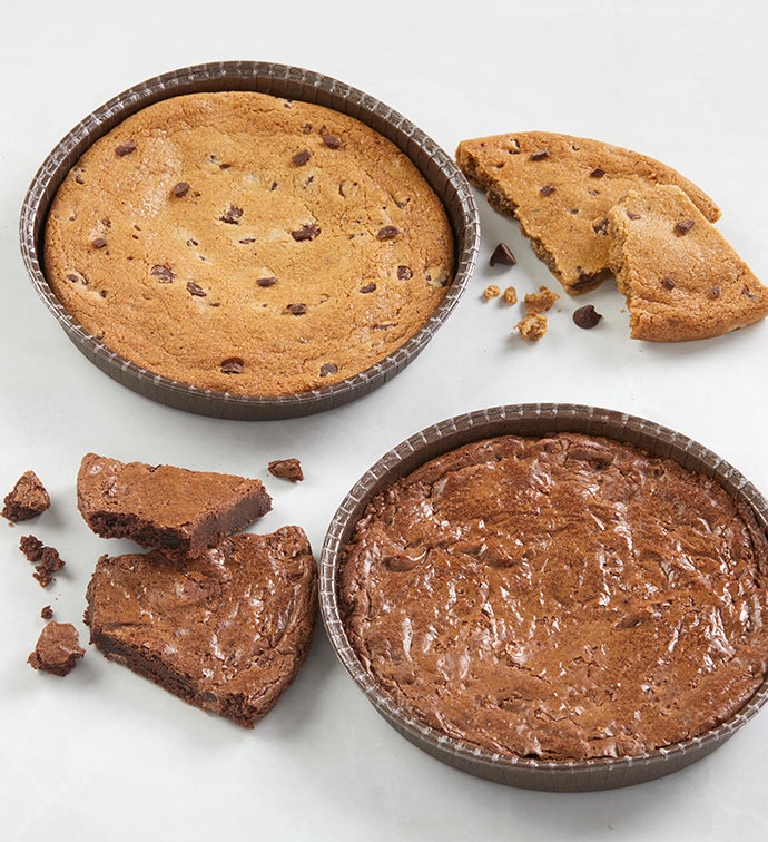 Monster Chocolate Chip Cookie & Monster Fudge Brownie