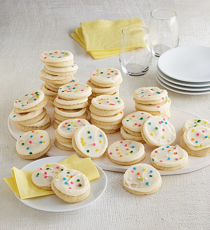 Flavor of the Month   Snack Size Buttercream Frosted Cut out Cookies