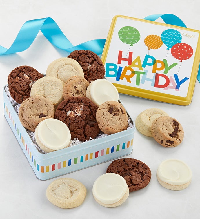 Musical Birthday Gift Tin Vegan Assortment