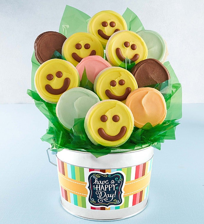 Happy Day Cookie Flower Pot