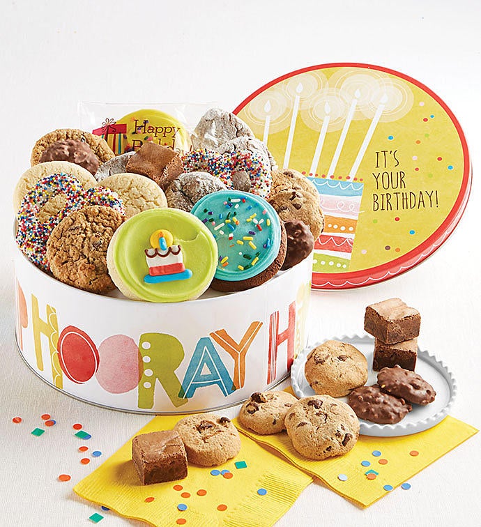 Musical Birthday Gift Tin Treats Assortment