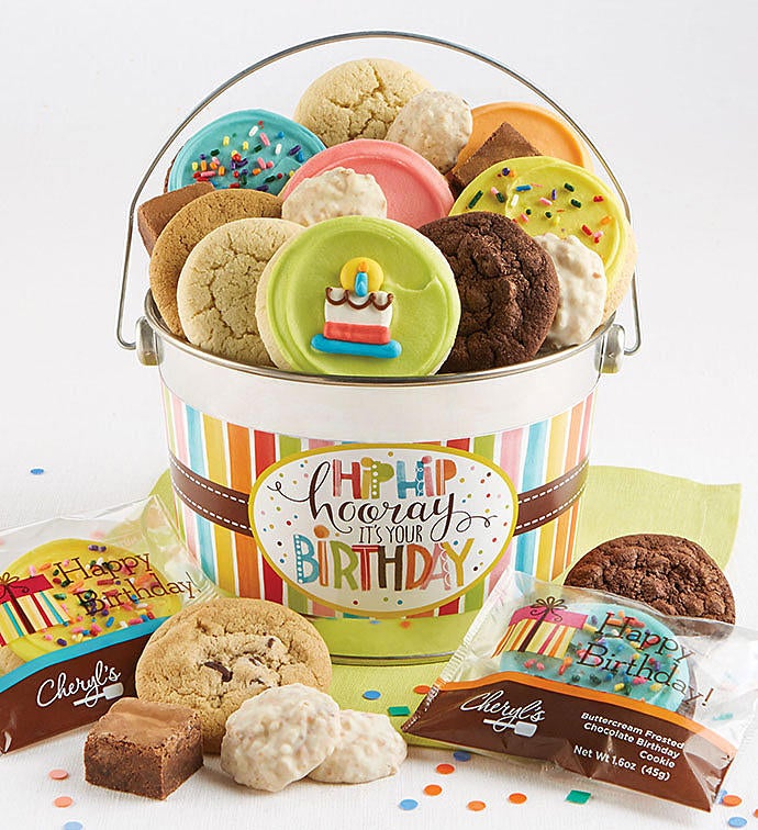 Hip Hip Hooray Birthday Treats Pail