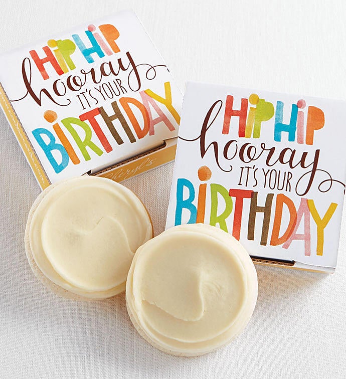 Gluten Free Hip Hip Hooray Birthday Cookie Card