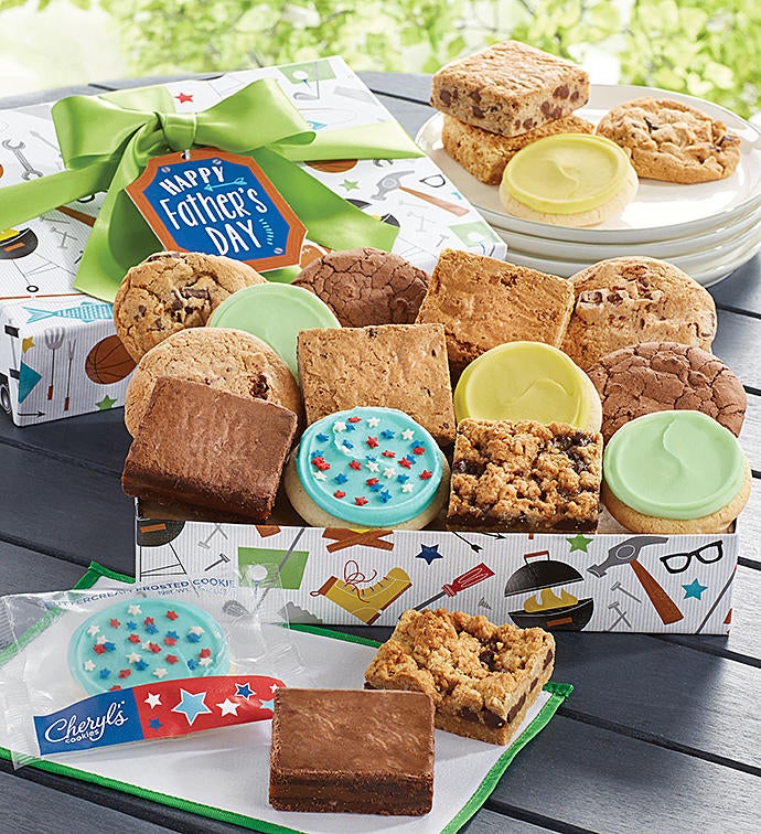 Father's Day Cookie and Brownie Gift Box
