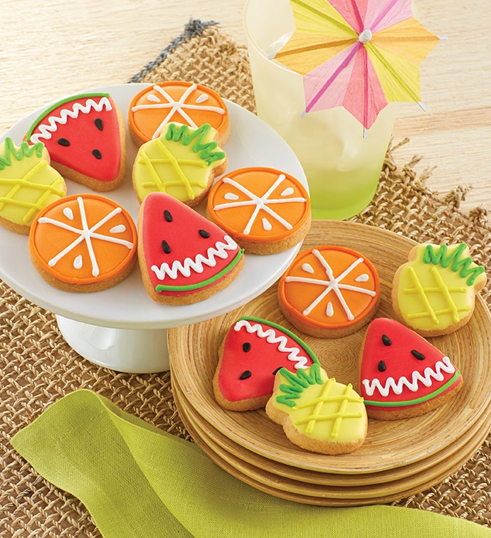 Mini Summer Shortbread Cookies