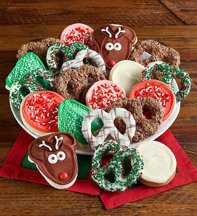 Buttercream Frosted Cookies & Gourmet Pretzels