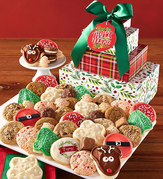 Happy Holiday Tradition Gift Tower