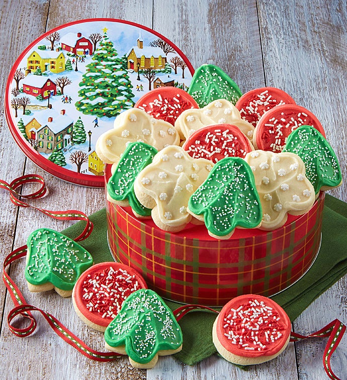 Holiday Village Gift Tin