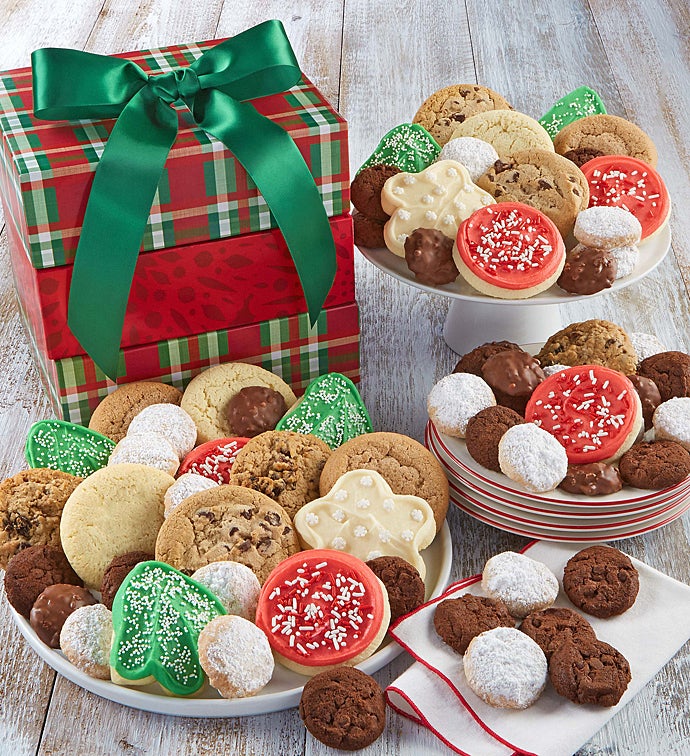 Traditional Holiday Gift Tower of Treats
