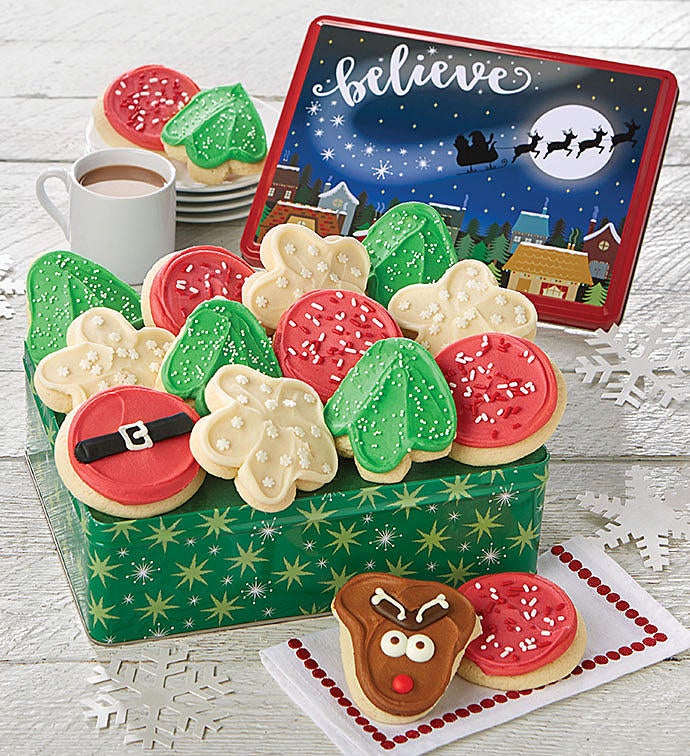 Believe Gift Tin Holiday Frosted Assortment