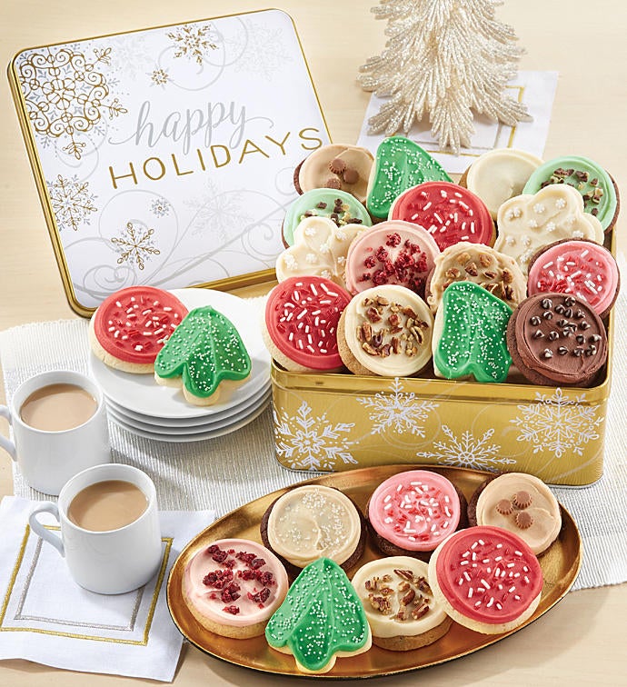 Premier Happy Holidays Gift Tin Frosted