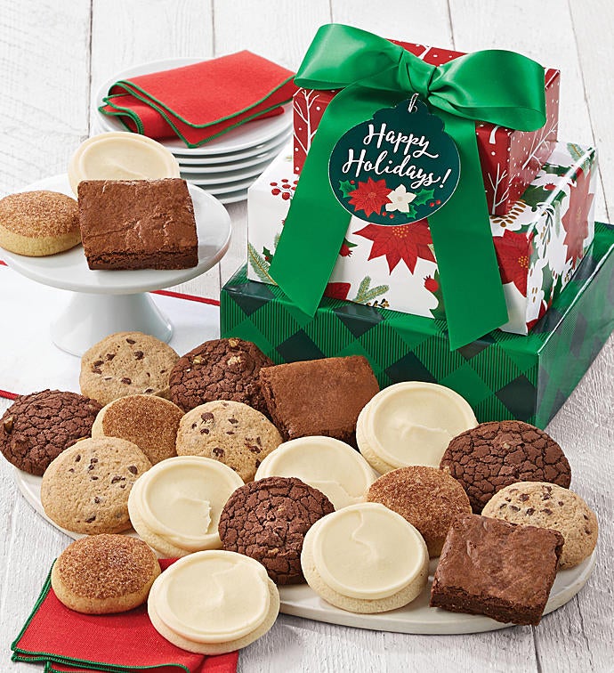 Gluten Free Happy Holidays Gift Tower