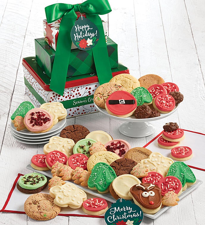 Happy Holiday Gift Tin Tower
