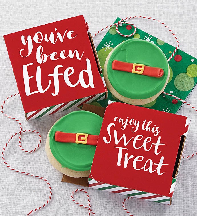 You've Been Elfed Cookie Card