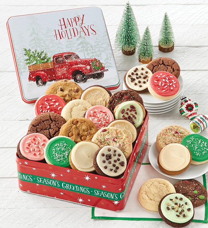 Grand Traditions Happy Holidays Gift Tin Create Your Own Assortment