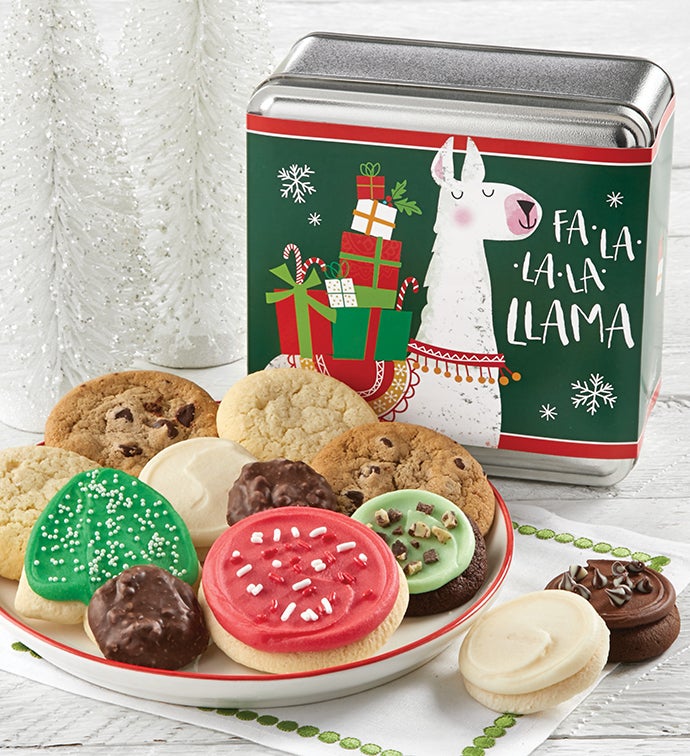 Fa La La Llama Holiday Treats Tin