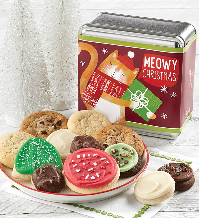 Meowy Christmas Holiday Treats Tin