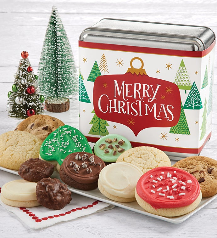 Merry Christmas Treats Gift Tin