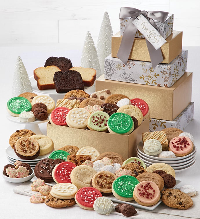Happy Holidays Sparkling VIP Gift Tower