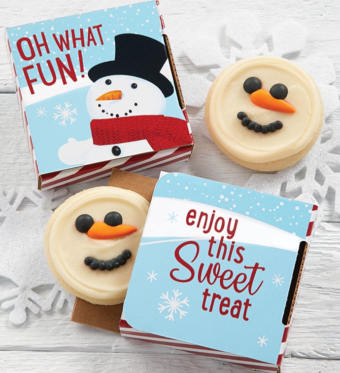 Snowman Cookie Card