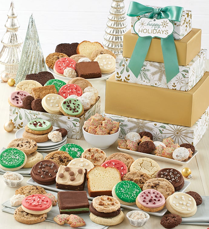 Sparkling VIP Gift Tower Happy Holidays