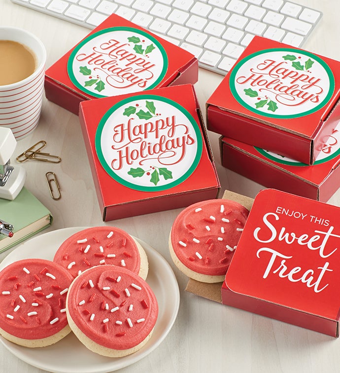 Happy Holidays Cookie Card Case of 48