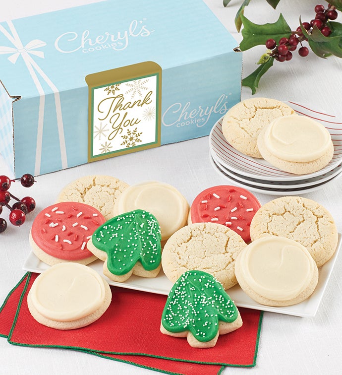 Holiday Thank You Bow Gift Boxes
