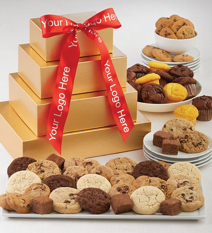 Cheryls Gold Bakery Gift Tower