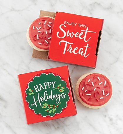Happy Holidays Cookie Card