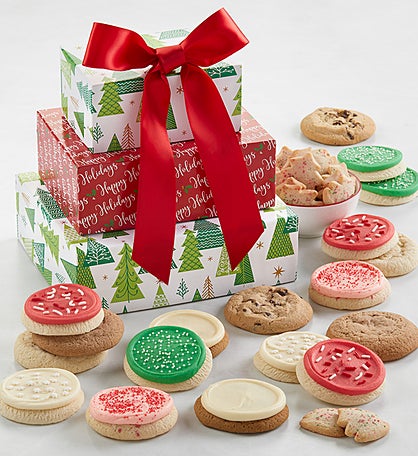 Happy Holiday Gift Tower