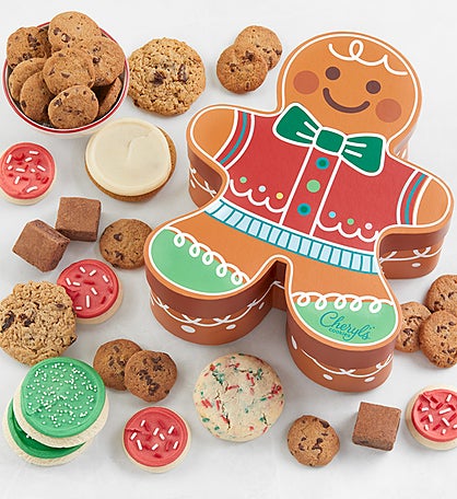 Gingerbread Man Treats Gift Box