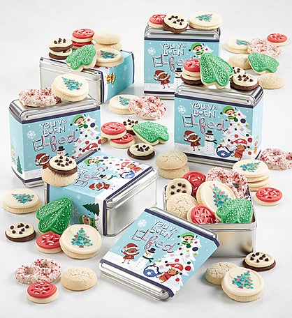 You've Been Elfed Mini Treats Gift Tin - Set of 6