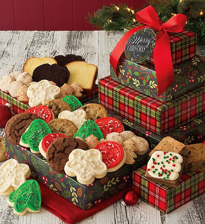 Merry Christmas Bakery Gift Tower