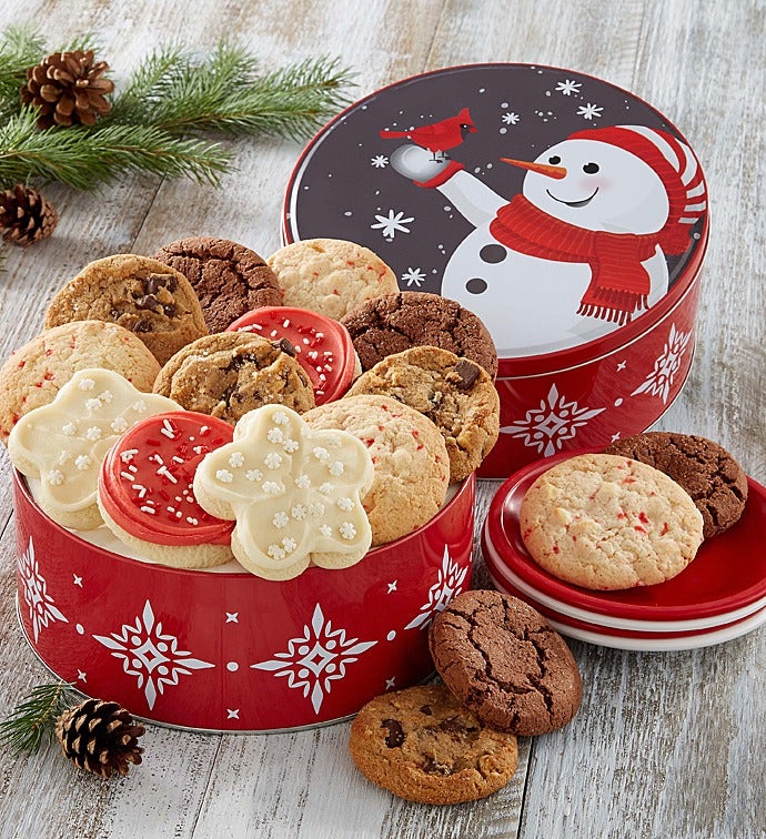 Holiday Cheer Gift Tin Create Your Own 16 cookies