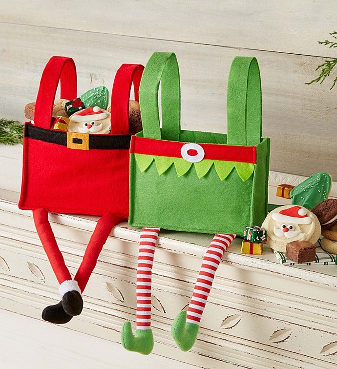 Elf & Santa Gift Bags Set