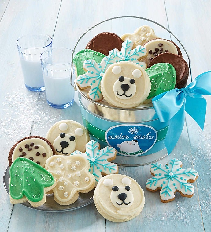 Winter Wishes Frosted Cookie Pail