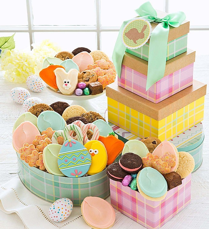 Easter Tin Gift Tower
