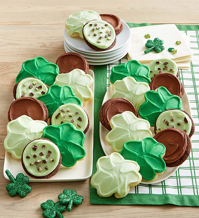 Buttercream Frosted  Premier St. Patrick's Day Cookies